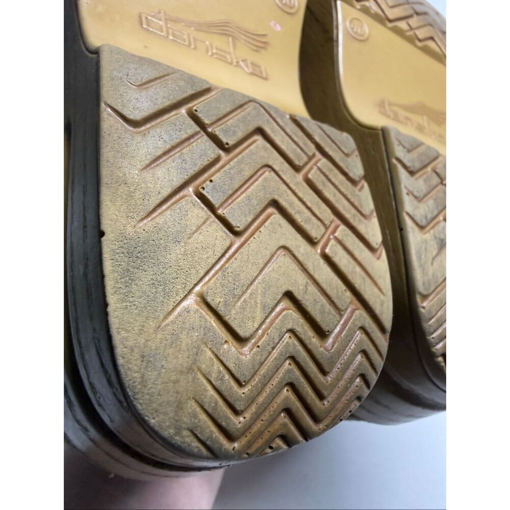 Dansko Leopard Print Clogs in Brown - Picture 13 of 16